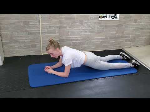 Forearm plank knees