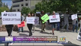 Cannabis dispensary owners protest, allege corruption among county officials