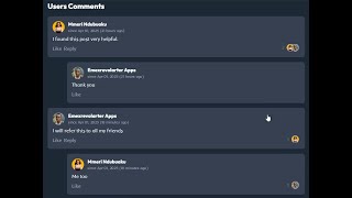 12  Comments & management - smart website with dashboard