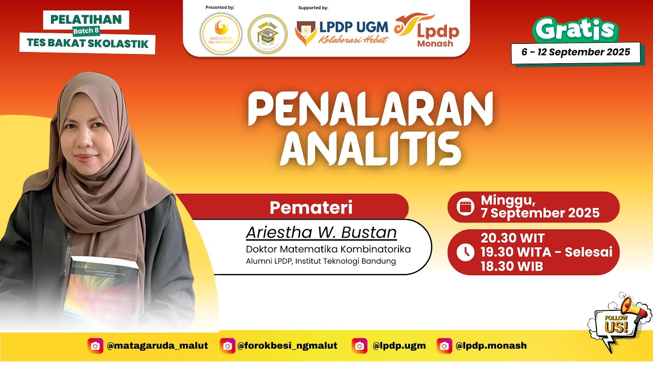 PENALARAN ANALITIS | Pelatihan Tes Bakat Skolastik (TBS) MATA GARUDA MALUKU UTARA Batch 8 2025