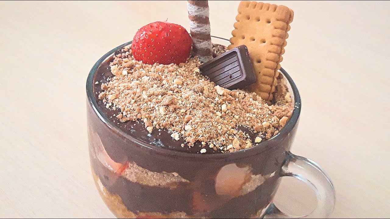 Chocolate dessert recipe Yummy and quick dessert Easy biscuit