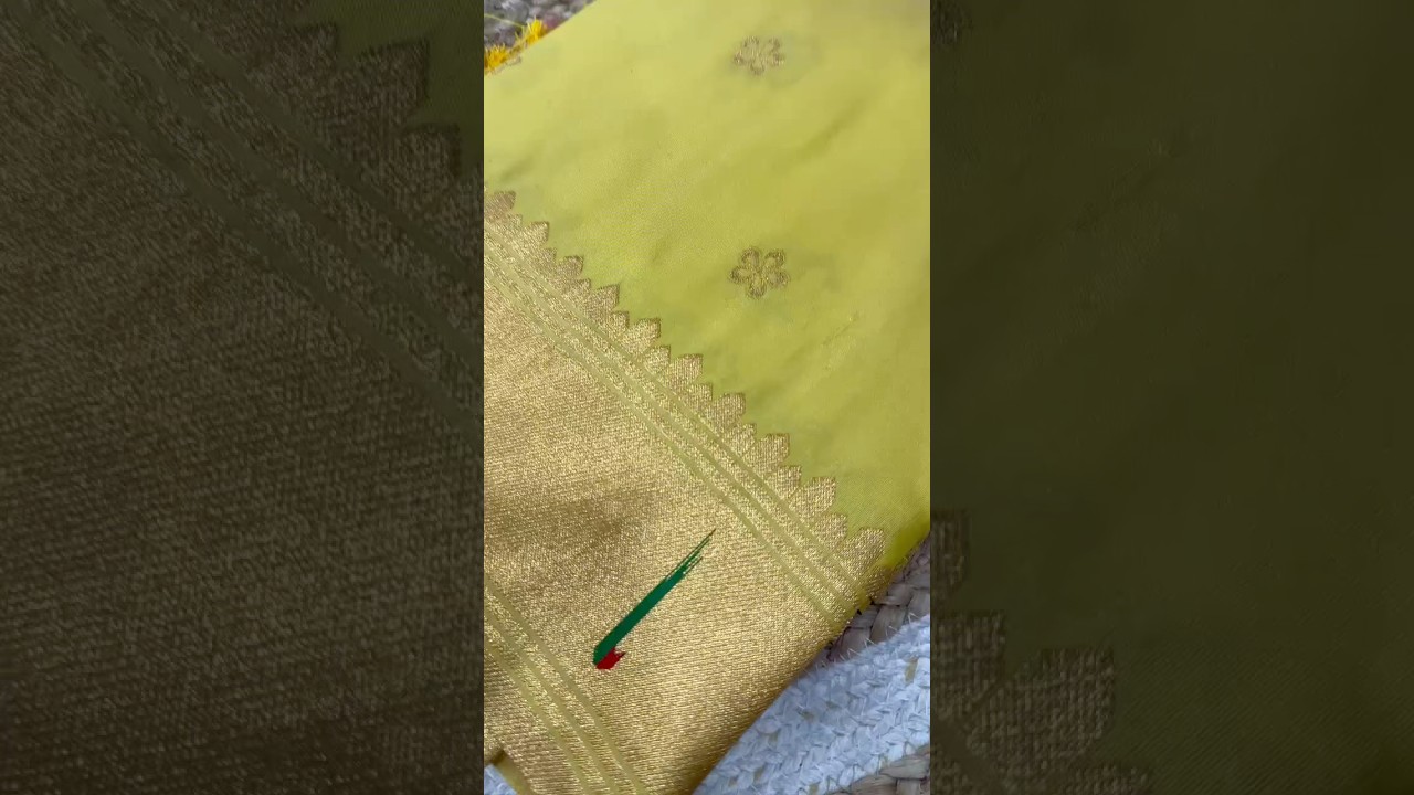 Paithani Silk Saree with Peacock Parrot Deer Meenakari Pallu