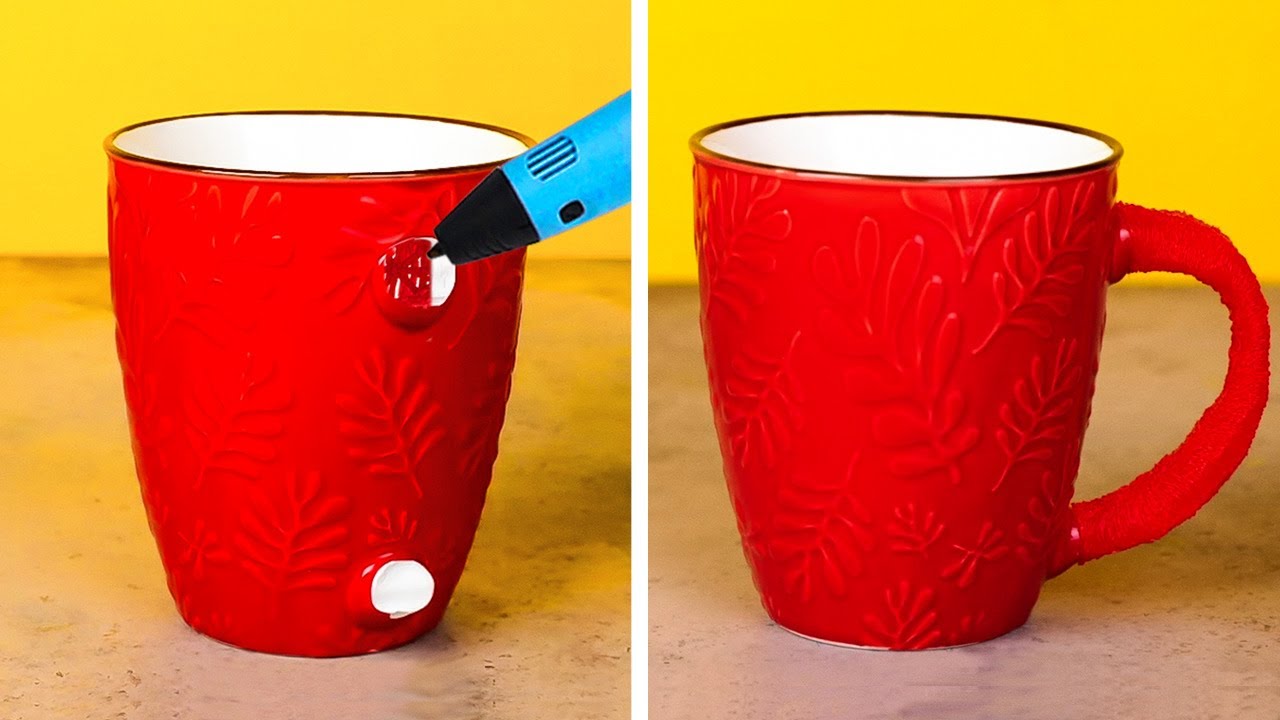 3D PEN VS GLUE GUN || 34 hot crafts you’ll love - YouTube