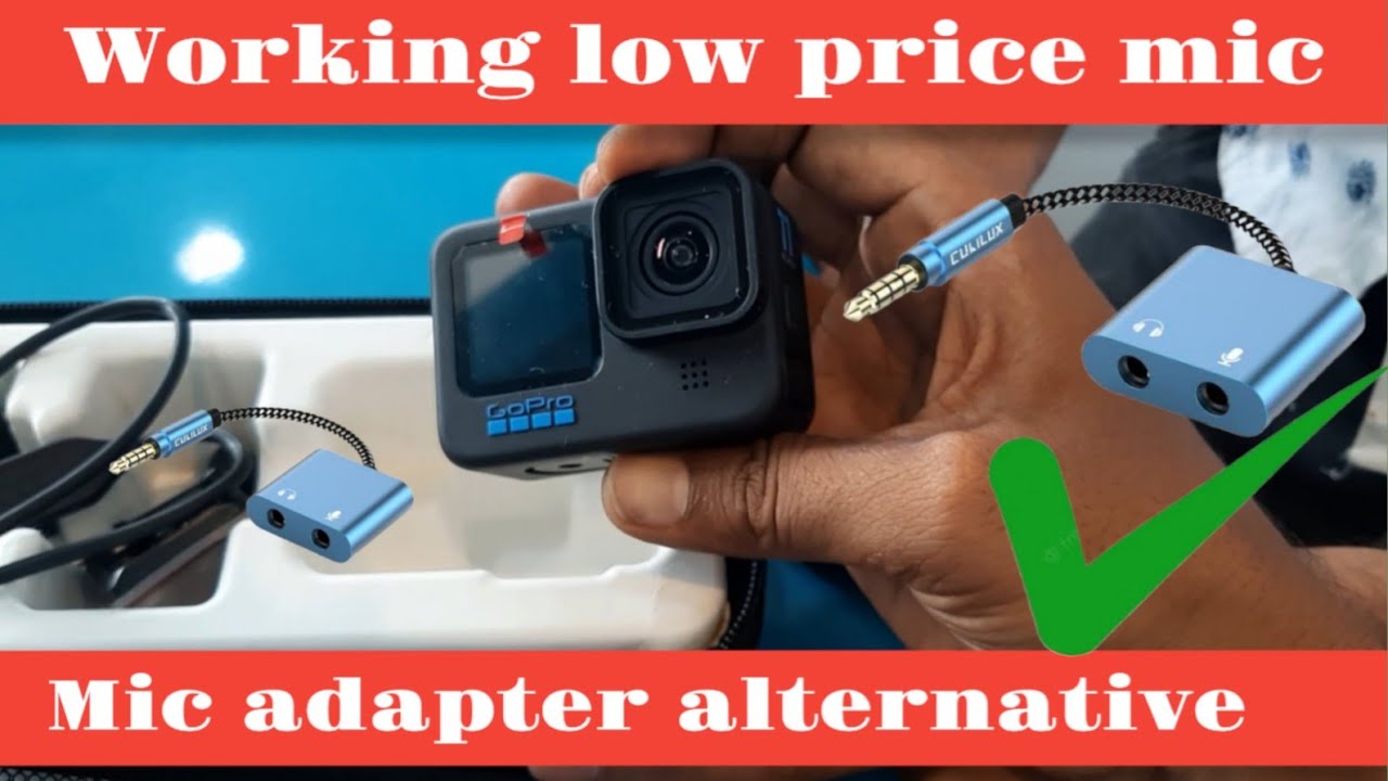 Gopro  adaptor jugad gopro china mic different way