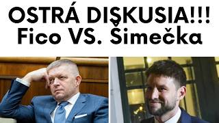 OSTRÁ DISKUSIA !!! Fico VS. Šimečka #politika