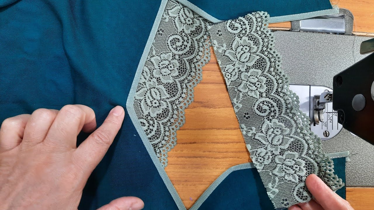 خياطة عنق في منتهي البساطه والأناقة(XL)