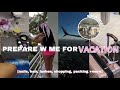 Vlog prepare w me for vacation   hair nails lashes 300 haul shopping pack w me more