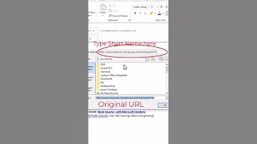 How to shorten a URL in an email message #shorts