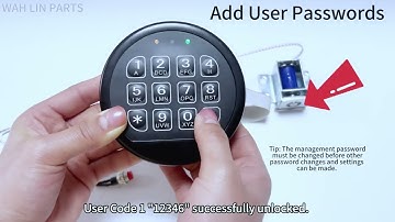 INSTRUCTION MANUAL - GUN SAFE LOCK (SOLENOID LOCK)