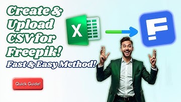 Create & Upload CSV for Freepik : Fast & Easy Method! | #Freepik #FreepikCsv