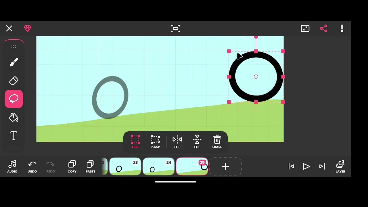 First time in making animation using flipaclip - YouTube