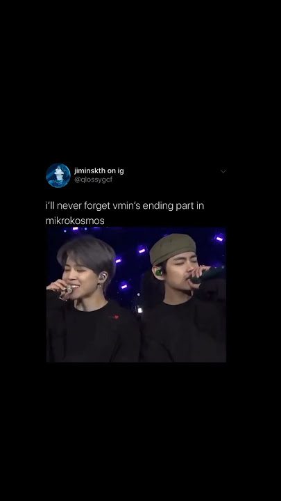 i'll never forget vmin's ending part in mikrokosmos#bts #btsarmy