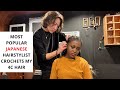 BLACK GIRL CROCHET HAIR IN JAPAN II MOST POPULAR JAPAN HAIRSTYLIST II TEACHING HIM (HIS FIRST TIME)😳