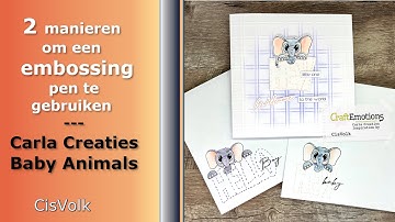 TWO ways to use an EMBOSSING PEN &  cute COLORING #carlacreaties #craftemotions