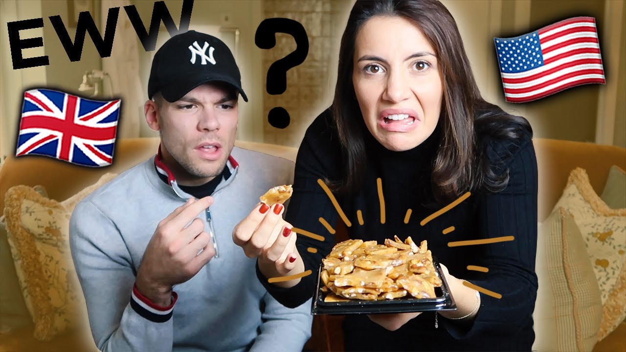 BRITISH Try AMERICAN PEANUT BRITTLE for the FIRST TIME! YouTube