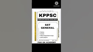 kppsc SST general test preparation 2025| kppsc SST general test  syllabus 2025