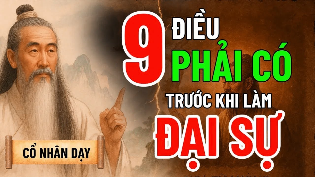 9 điều cần phải có trước khi làm đại sự   Cổ Nhân Dạy
