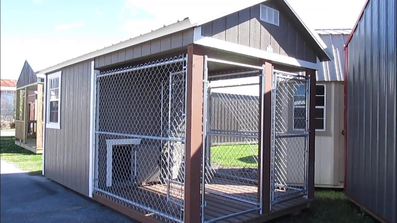 DERKSEN 8X16 DOUBLE DOG KENNEL AT BIG W's PORTABLE BUILDINGS IN
