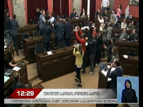 ფიზიკური დაპირისპირება იურიდიულ საკითხთა კომიტეტის სხდომაზე