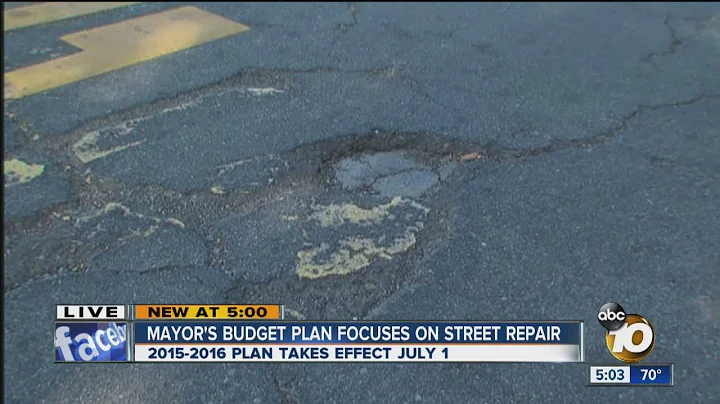 Mayor's budget plan focuses on street repair