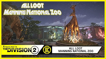 All Loot Locations - Manning National Zoo Discovery Merit | The Division 2