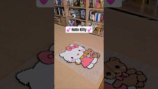 Hello Kitty 💕 I love this job ✨️ #hellokitty #sanrio #hama #perlerbeads #pixelart