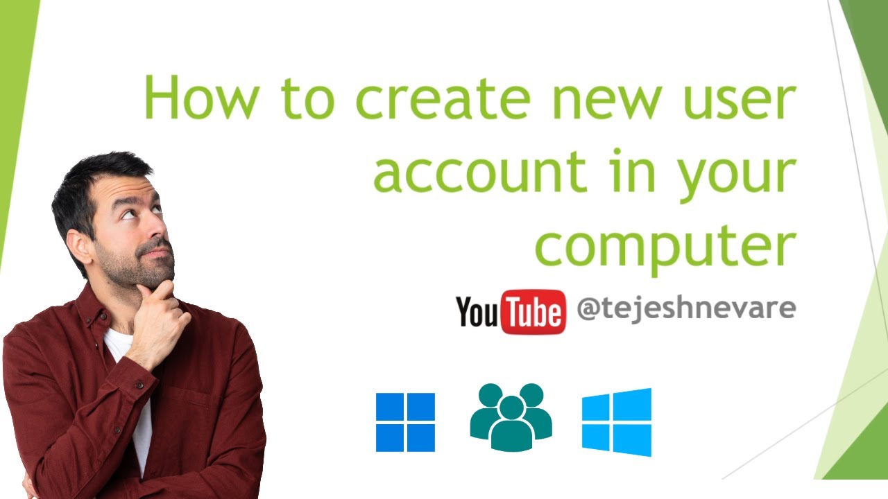How to create new user account in computer | Windows 11 | Windows 10 ...