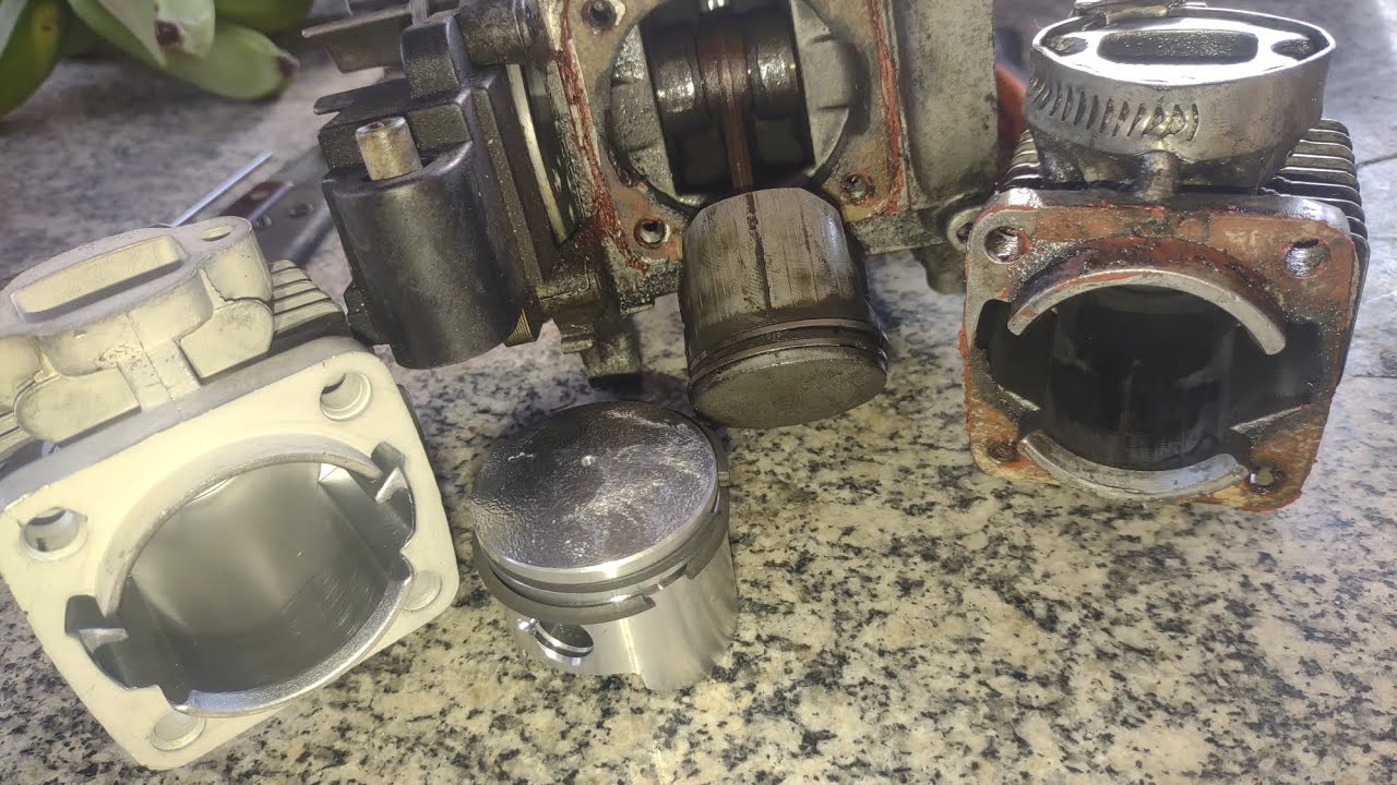 COMO TROCAR CILINDRO DE MOTOR DE MINI MOTO PARTE (1)