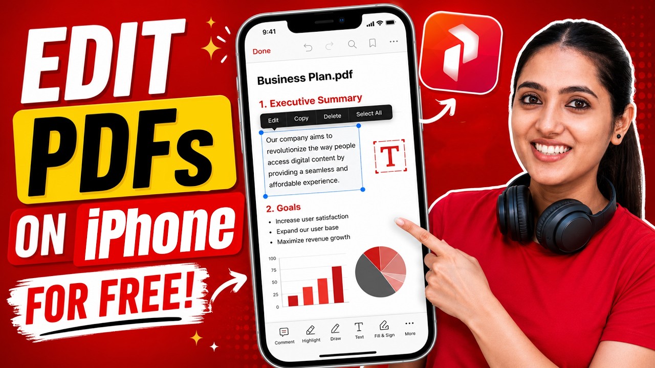 How to Edit PDFs on iPhone for Free | Best PDF Editor App for iPhone ...