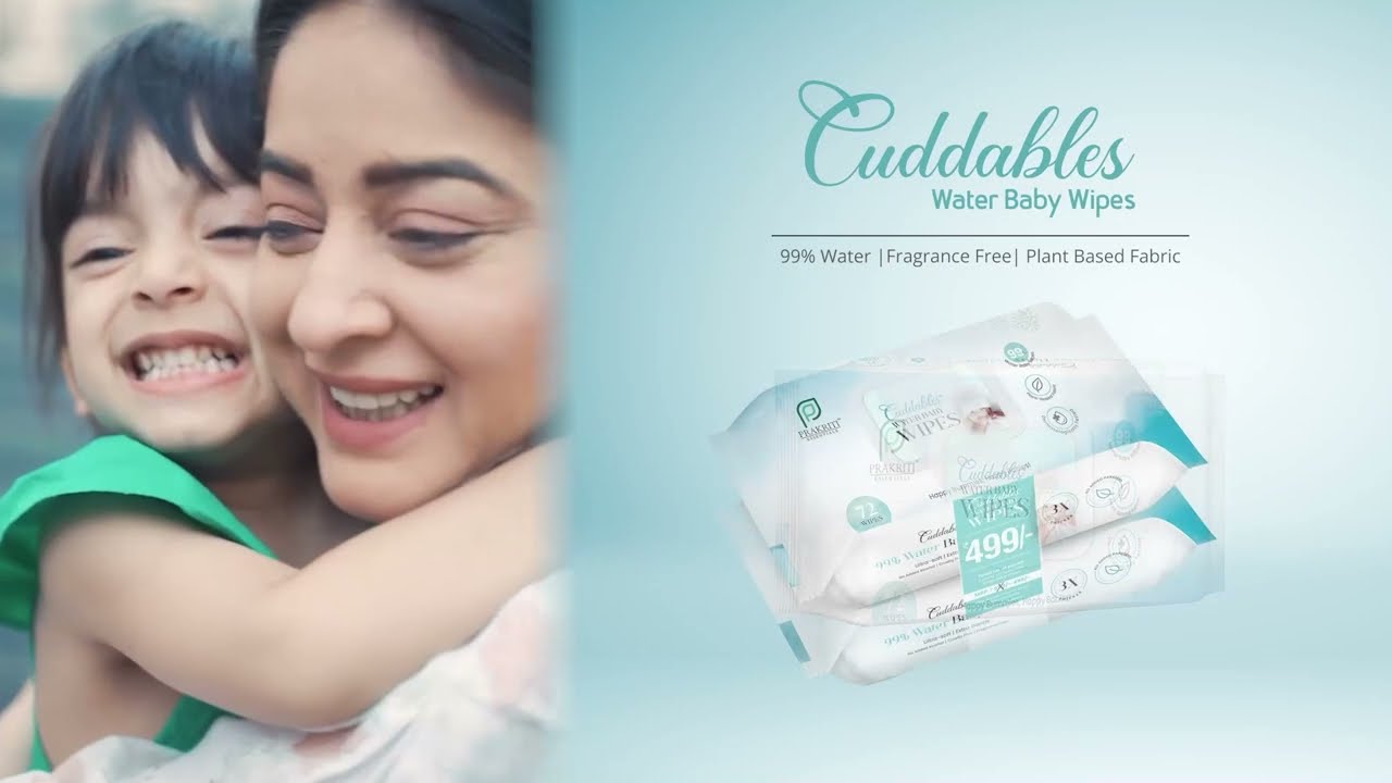 Mahhi's choice for Tara Cuddables Water Baby Wipes | Fragrance Free Best Wipes For Baby