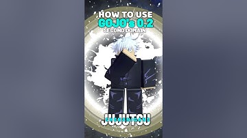 HOW TO USE GOJO’s 0.2 SECOND DOMAIN #jujutsushenanigans #jjs #gojo #jjk #jujutsukaisen #anime #fyp