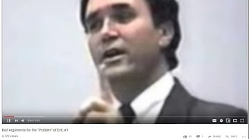 Bad Arguments for the "Problem" of Evil---Greg Bahnsen
