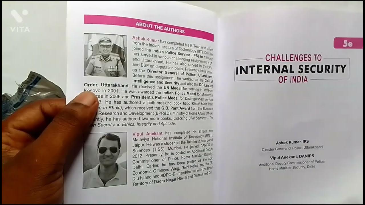 Internal security 5th edition by Ashok Kumar, IPS, upsc book YouTube