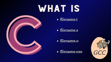 Intermediate files before compilation of a C program || What is & how to make .i, .s, .o & exe files