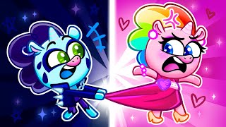 Pink VS Black Secret Room 💖🖤 Color Challenges, Vending Machine Toys + More Funny BI BA BOOM Cartoons