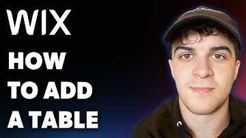 How to Add a Table to a Wix Website (Full 2025 Guide)