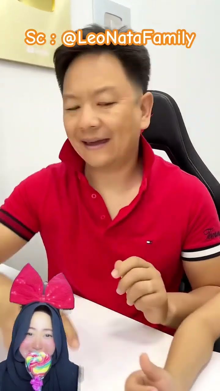 Si adik kecil butuh kasih sayang Papa ⁉️ @LeoNataFamily #shorts #funny #dubbing