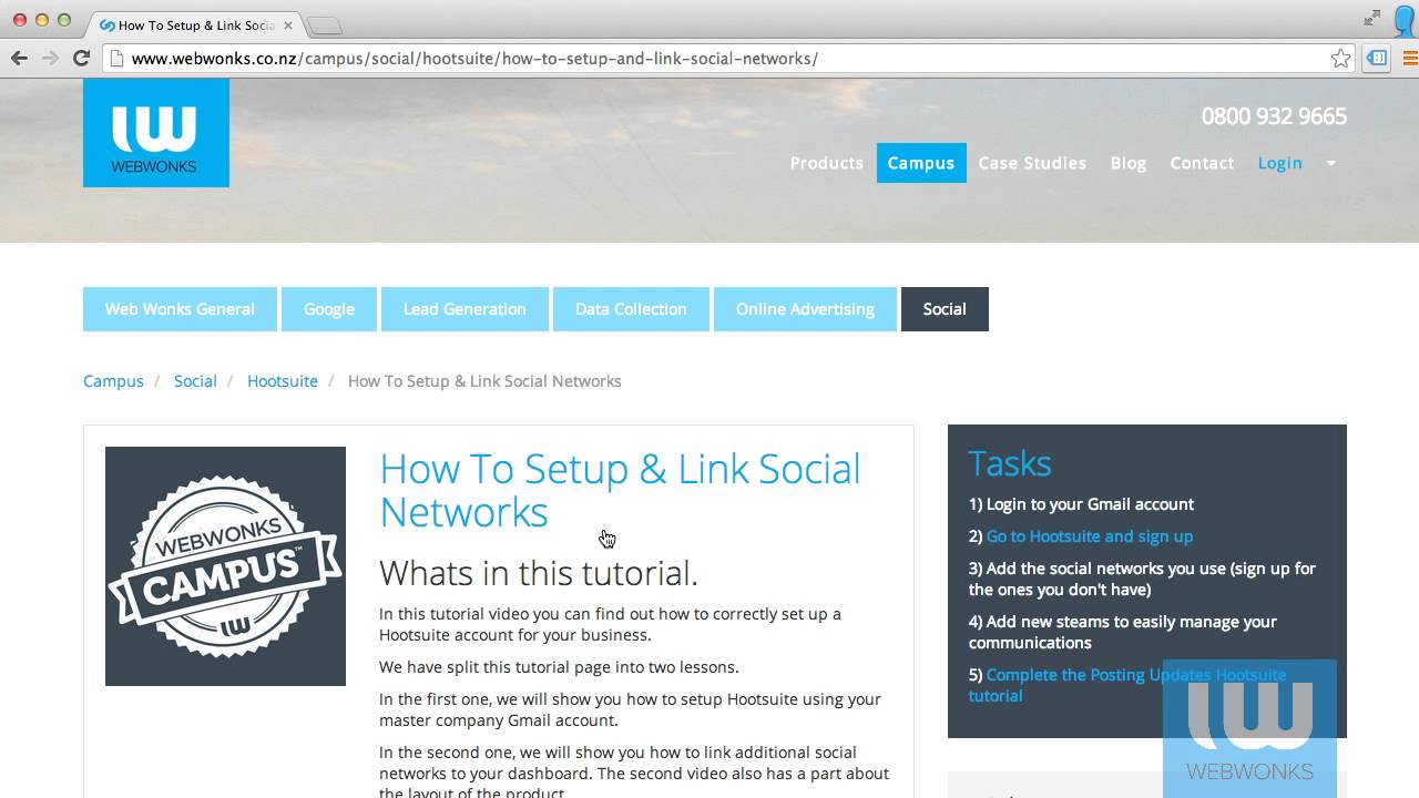 Using the Web Wonks Campus