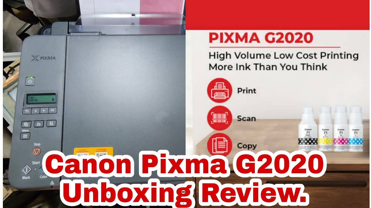 Canon Pixma G2020 Ink Tank Inkjet Printer, For Home, Paper Size