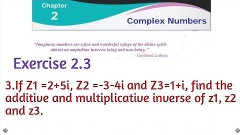 Class 12 Chapter 2 Complex Numbers Exercise 2.3 3 rd sum