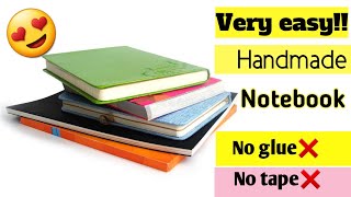 Handmade notebook|Mini notebook|How to make notebook without glue|Notebook making at home|No glue screenshot 4