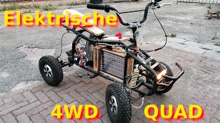 Electrische 4WD quad met hoverboard motoren