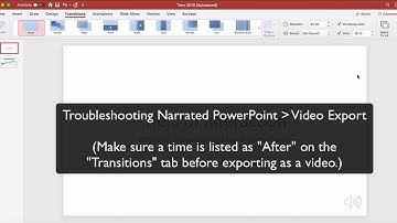 Narrated Powerpoint-to-Video Export Troubleshoot