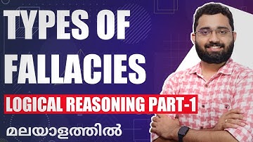 Types of Fallacies - Part 1 - Logical Reasoning - Class in Malayalam
