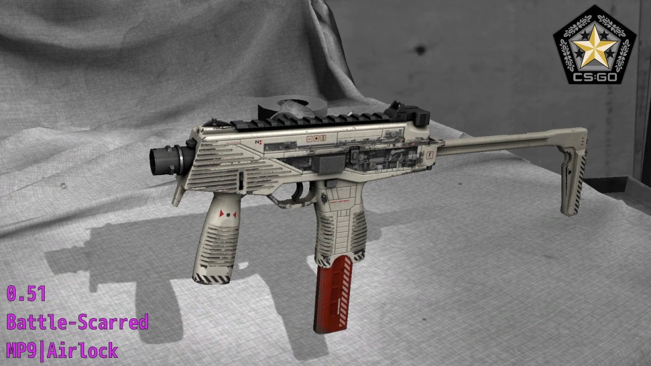 MP9 Airlock Skin Wear Preview YouTube