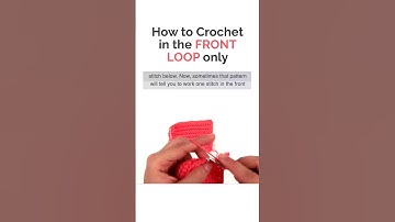 How to Crochet in the Front Loop Only 🧶