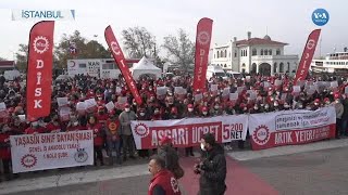 Di̇sk Asgari Ücretin Yükseltilmesi İçin Sokağa Çıktı