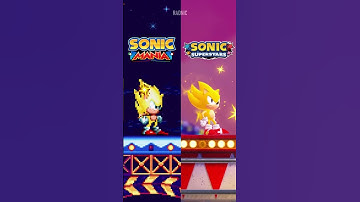 Idle Animation Super Sonic Mania vs Superstars #shorts #sonic