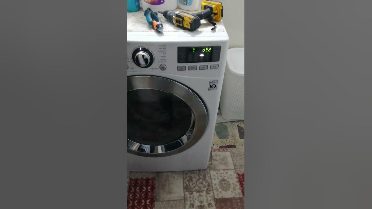 LG washing machine error de2 YouTube