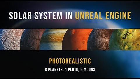 Photorealistic Solar System Planets and Moons [UNREAL MARKETPLACE ASSET]